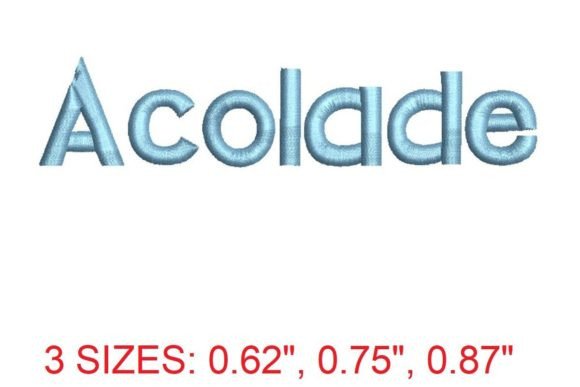 Acolade Font: A Luxurious Embroidery Choice for Boutique Sweatshirts