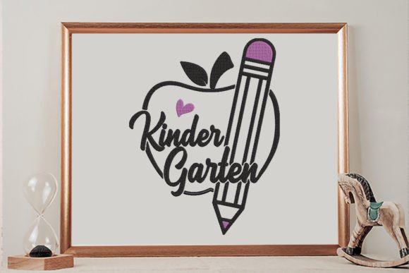 Apple Pencil Kindergarten: A Charming Seasonal Embroidery Design