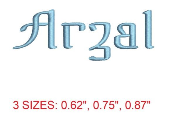 Arzal Embroidery Font: A Timeless Choice for Personalized Gifts