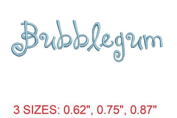 Bubblegum Embroidery Font: A Sweet Addition to Seasonal Designs