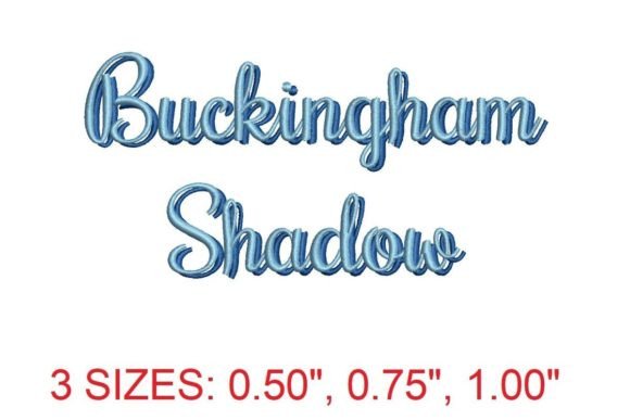 Buckingham Shadow Embroidery Font Review for Personalized Gifts