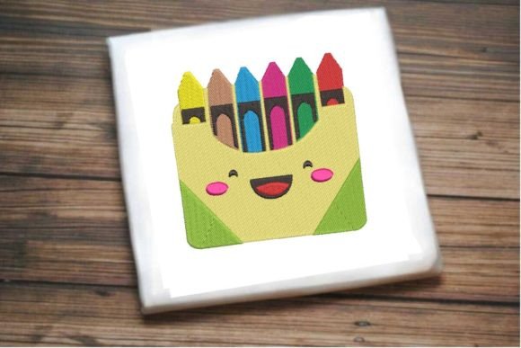 Colorful Pencil Set Embroidery Design Review for Business Use
