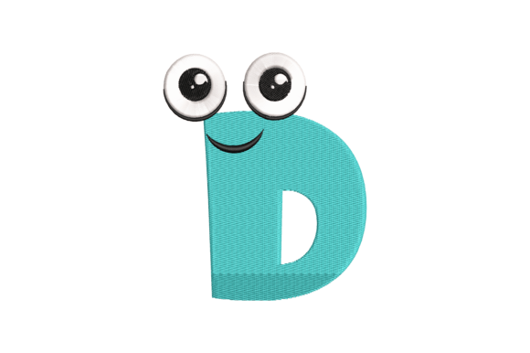 Funny Letter D: A Playful Embroidery Design for Real Projects