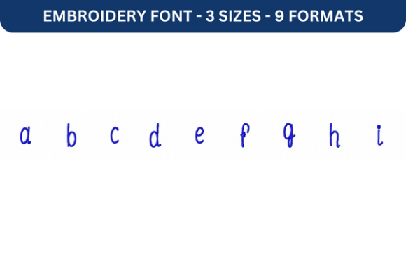 Le Laboratoire Font Lower a to I Review for Embroidery Sellers