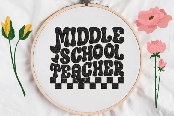Middle School Teacher Embroidery