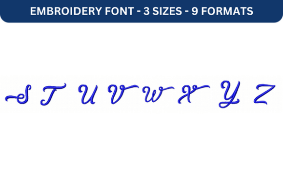Midnight Bangkok Font Upper S to Z Review: A Versatile Embroidery Choice
