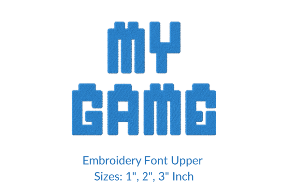 My Game Font Review for Boutique Apparel Embroidery