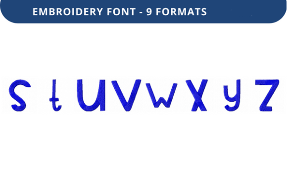 Play Pen Font Lowercase S to Z: A Versatile Embroidery Design for Seasonal Projects