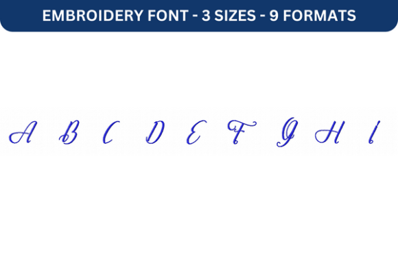 Question and Love Font Upper A to I Review for Seasonal Embroidery