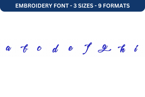 Review of Lovely Home Font Lower a to i for Embroidery Projects