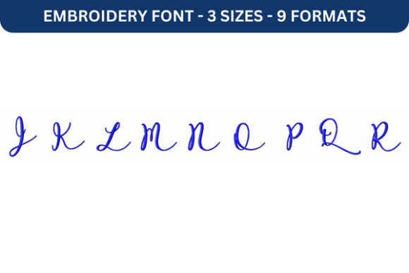 Rose of Baltimore Font Upper J to R Review for Embroidery Sellers