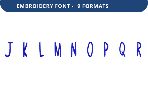 Short Quiz Font J to R Review for Apparel Embroidery
