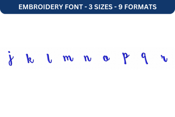 Smoothie Shoppe Font Lower J to R: A Festive Embroidery Addition
