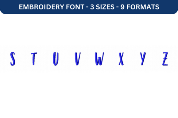 Strawberry Blossom Font Upper S to Z Review for Business Embroidery